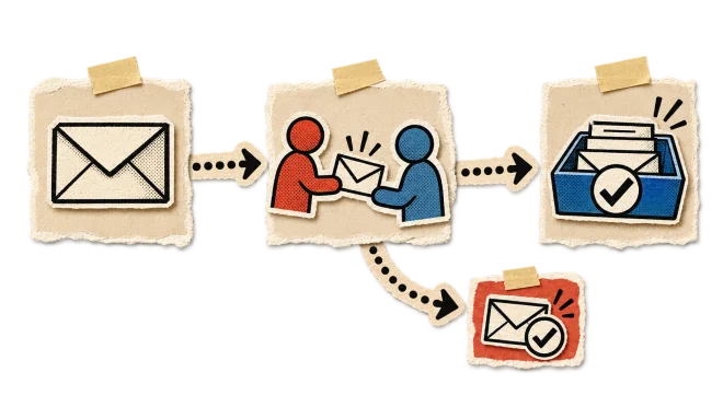A workflow map with clear decision points